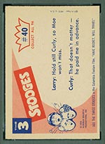 1959 Fleer Three Stooges #40 Almost perfect - White Back