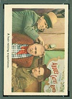 1959 Fleer Three Stooges #42 Hair raising story - Front