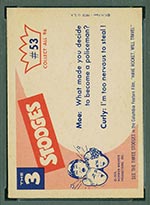 1959 Fleer Three Stooges #53 That’s an order - White Back