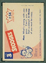 1959 Fleer Three Stooges #54 The barbers - White Back