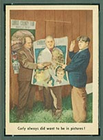 1959 Fleer Three Stooges #58 Curly in pictures - Front