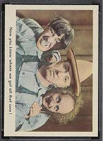 1959 Fleer Three Stooges #76 Down on the farm - Front