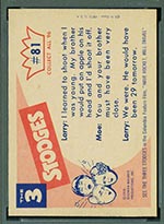 1959 Fleer Three Stooges #81 Desperado at large - White Back