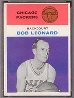 1961-1962 Fleer #28 Bob Leonard Chicago Packers - Front