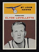 1961-1962 Fleer #29 Clyde Lovellette St. Louis Hawks - Front
