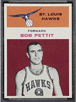 1961-1962 Fleer #34 Bob Pettit St. Louis Hawks - Front