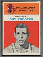 1961-1962 Fleer #37 Guy Rodgers Philadelphia Warriors - Front