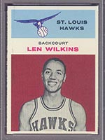1961-1962 Fleer #44 Len Wilkins St. Louis Hawks - Front