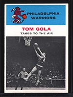 1961-1962 Fleer #51 Tom Gola (In Action) Philadelphia Warriors - Front