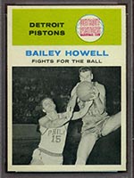 1961-1962 Fleer #55 Bailey Howell (In Action) Detroit Pistons - Front