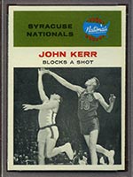 1961-1962 Fleer #56 John Kerr (In Action) Syracuse Nationals - Front