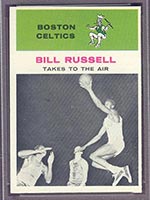 1961-1962 Fleer #62 Bill Russell (In Action) Boston Celtics - Front