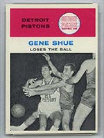 1961-1962 Fleer #64 Gene Shue (In Action) Detroit Pistons - Front