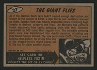 1962 Topps Mars Attacks #27 The Giant Flies - Back