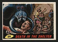 1962 Topps Mars Attacks #29 Death in the Shelter - Front