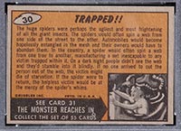 1962 Topps Mars Attacks #30 Trapped!! - Back