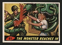 1962 Topps Mars Attacks #31 The Monster Reaches In - Front