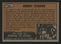 1962 Topps Mars Attacks #32 Robot Terror - Back