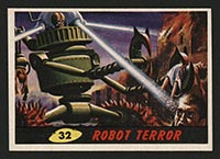 1962 Topps Mars Attacks #32 Robot Terror - Front