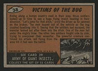 1962 Topps Mars Attacks #38 Victims of the Bug - Back