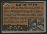1962 Topps Mars Attacks #43 Blasting the Bug - Back