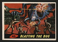 1962 Topps Mars Attacks #43 Blasting the Bug - Front