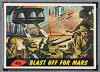 1962 Topps Mars Attacks #46 Blast Off for Mars - Front