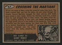1962 Topps Mars Attacks #51 Crushing the Martians - Back