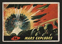 1962 Topps Mars Attacks #54 Mars Explodes - Front
