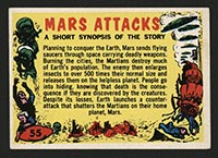 1962 Topps Mars Attacks #55 Checklist - Front