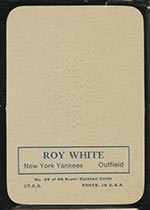 1969 Topps Supers #26 Roy White New York Yankees - Back