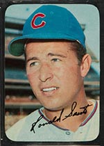 1969 Topps Supers #38 Ron Santo Chicago Cubs - Front