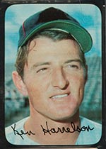 1969 Topps Supers #4 Ken Harrelson Boston Red Sox - Front