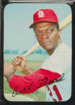 1969 Topps Supers #59 Curt Flood St. Louis Cardinals - Front
