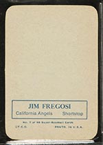 1969 Topps Supers #7 Jim Fregosi California Angels - Back